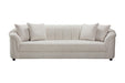 Easton Channelled 4 Seater Sofa - Beige
