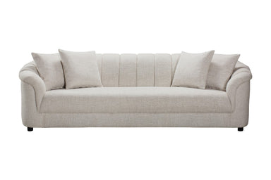 Easton Channelled 4 Seater Sofa - Beige
