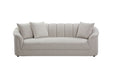 Easton Channelled 3 Seater Sofa - Beige