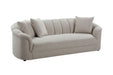 Easton Channelled 3 Seater Sofa - Beige