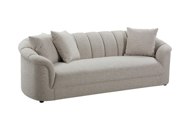 Easton Channelled 3 Seater Sofa - Beige