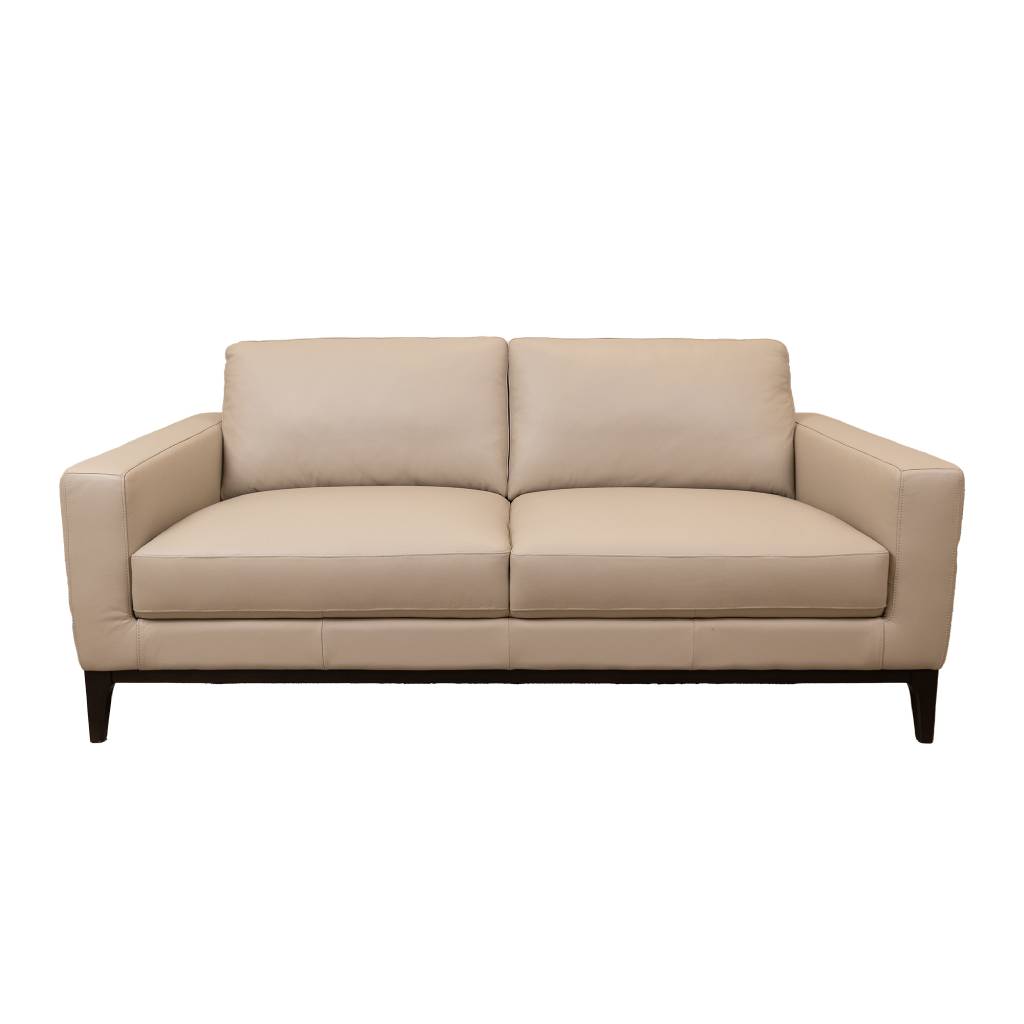 Eloise Leather 3 Seater Sofa - Wheat