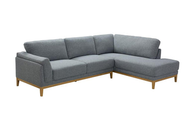 Hyde 3 Seater Sofa with Right Chaise - Grey