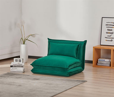 Snooze Single Folding Sofa Bed - Green