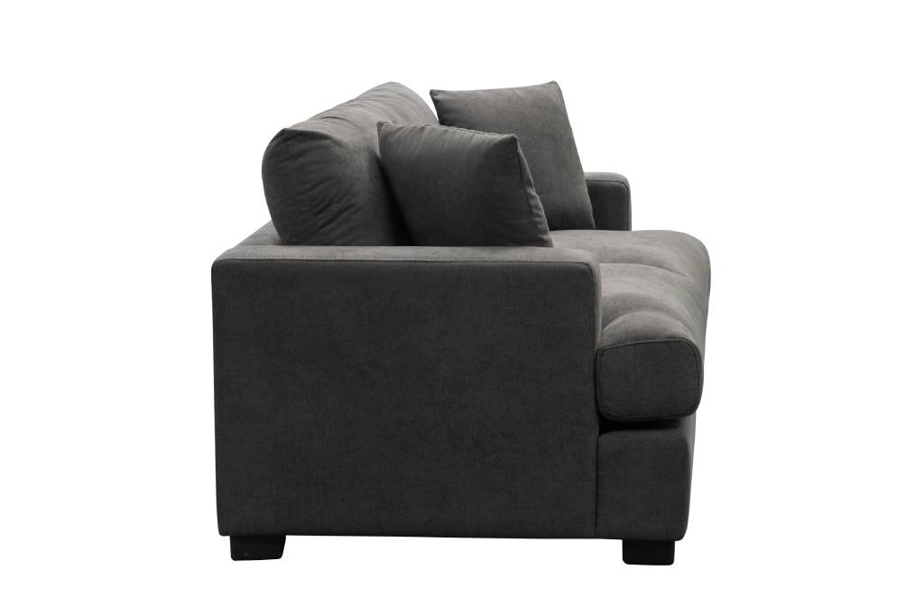 Hastings 2 Seater Fabric Sofa - Dark Grey