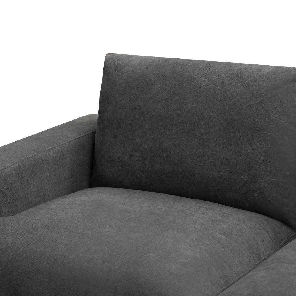 Hastings 2 Seater Fabric Sofa - Dark Grey