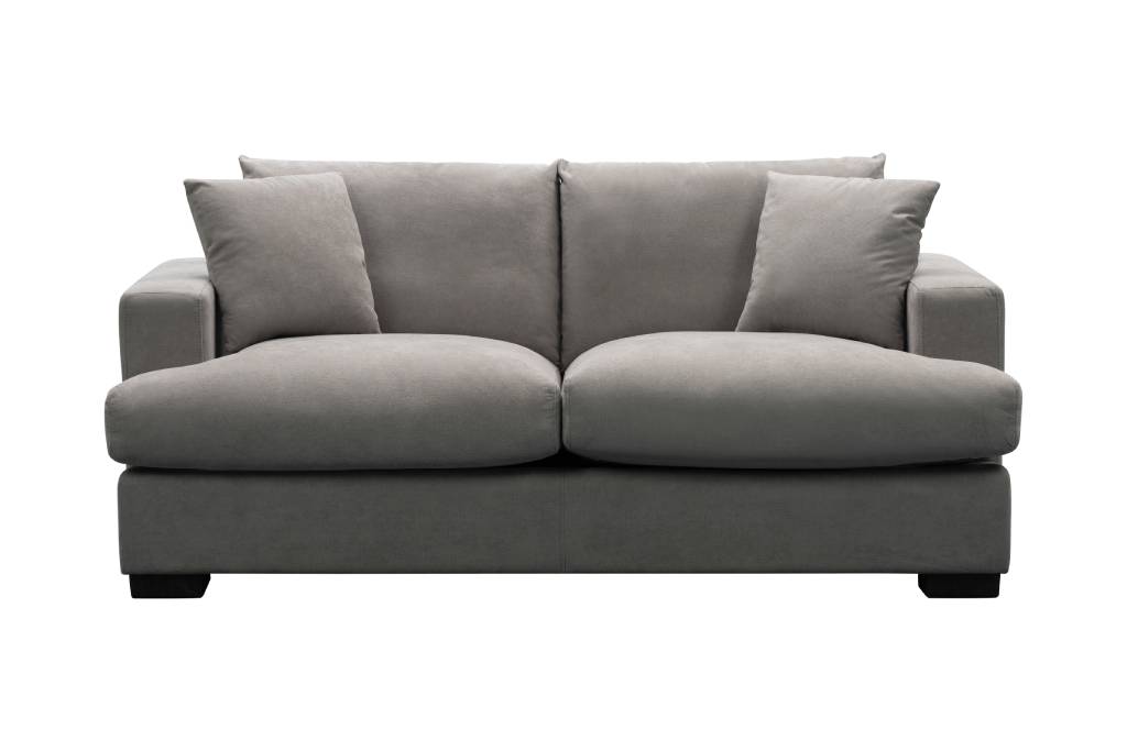 Hastings 2 Seater Fabric Sofa - Light Grey