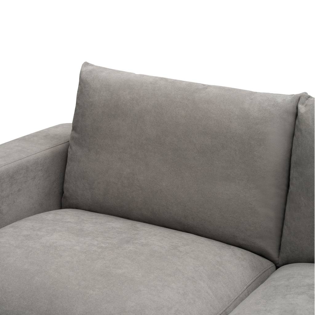 Hastings 2 Seater Fabric Sofa - Light Grey