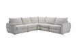 Avoca Fabric Corner Sofa with Power Recliners - Beige