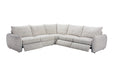 Avoca Fabric Corner Sofa with Power Recliners - Beige