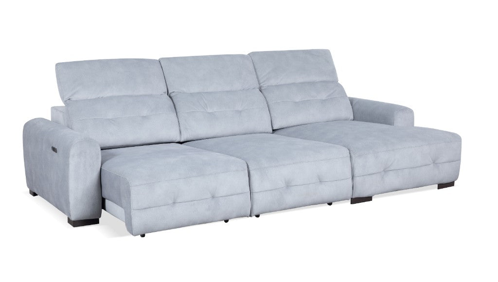 Jordan Fabric Power Sectional Lounge with Chaise