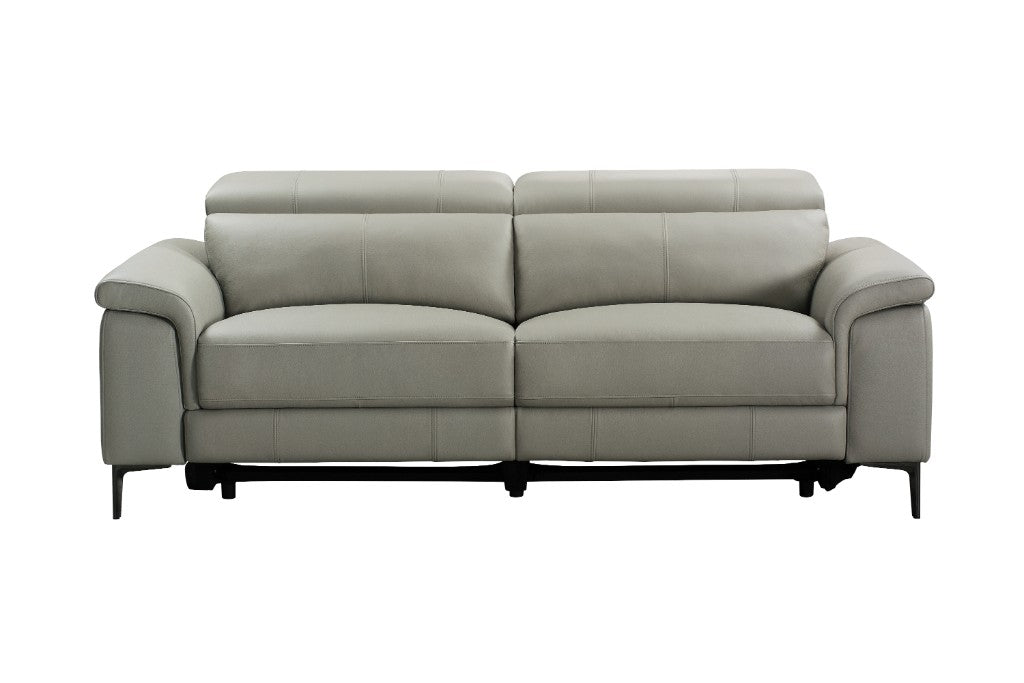 Maddox Leather 3 Seater Dual Motor Recliner Sofa