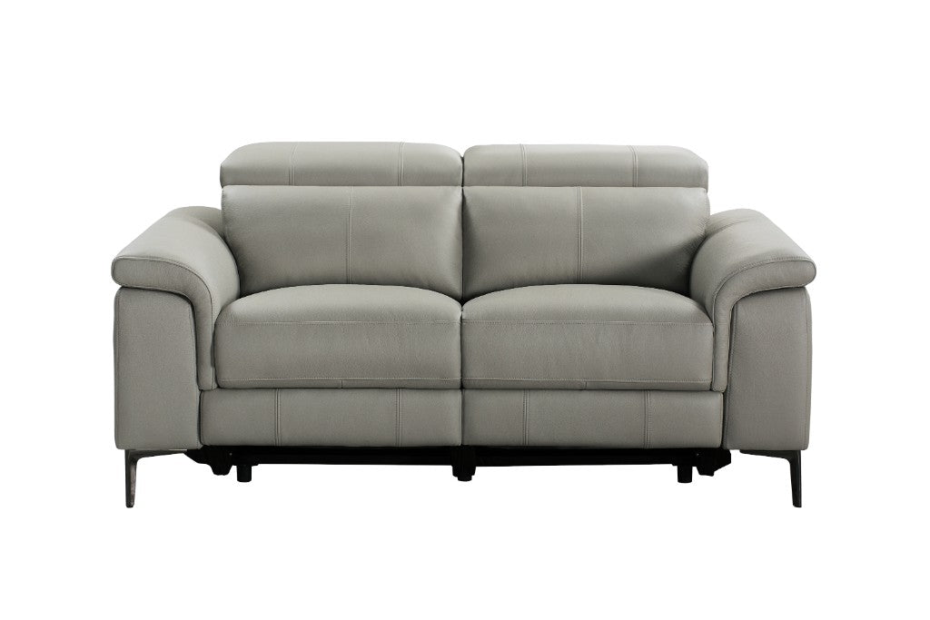 Maddox Leather 2 Seater Dual Motor Recliner Sofa