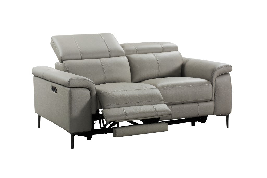Maddox Leather 2 Seater Dual Motor Recliner Sofa
