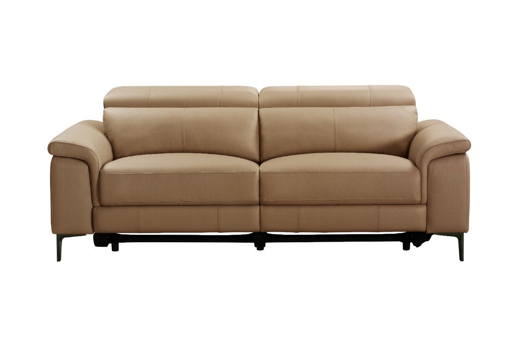 Maddox Leather 3 Seater Dual Motor Recliner Sofa