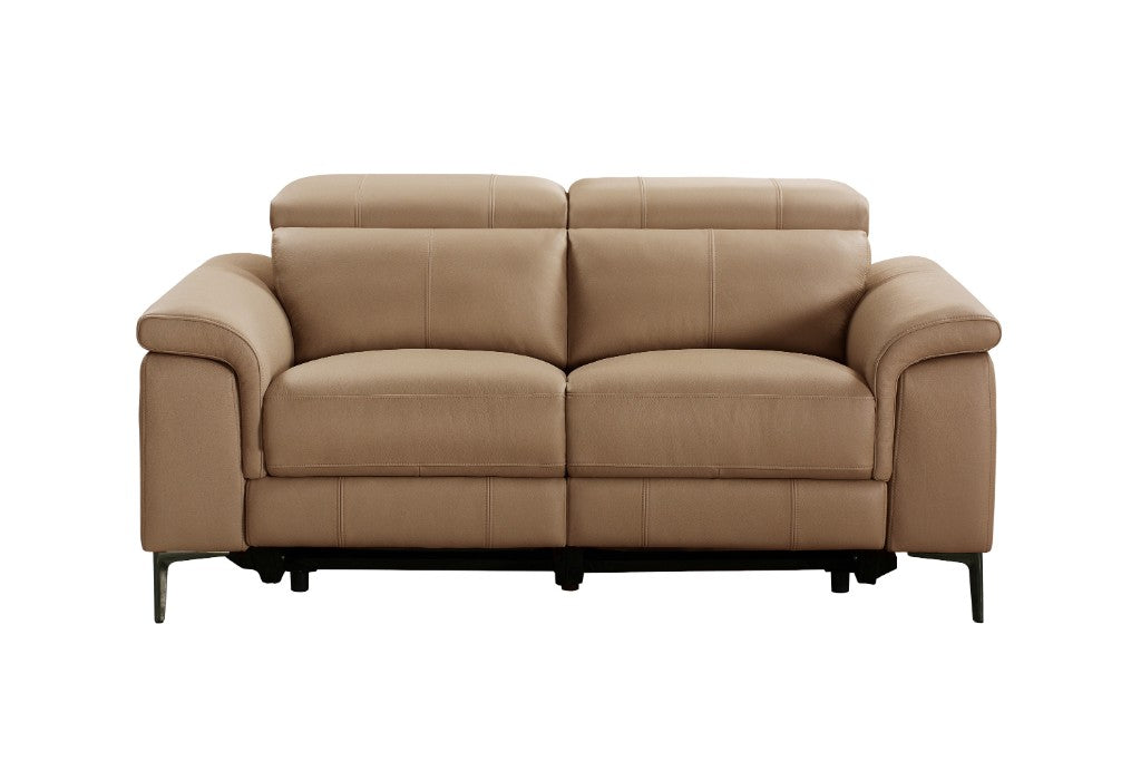 Maddox Leather 2 Seater Dual Motor Recliner Sofa