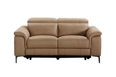 Maddox Leather 2 Seater Dual Motor Recliner Sofa