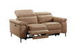Maddox Leather 2 Seater Dual Motor Recliner Sofa