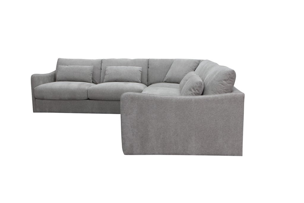 Loft Corner Modular Fabric Sofa Lounge - Ice