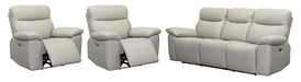 Ravello Leather 3 Piece Electric Recliner Suite