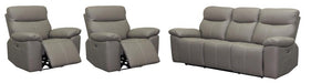 Ravello Leather 3 Piece Electric Recliner Suite