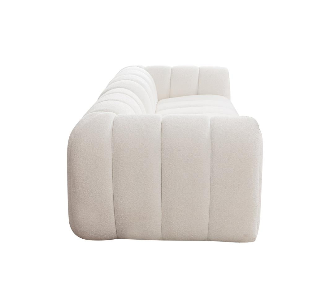 Cloudlea 3 Seater Boucle Sofa - White
