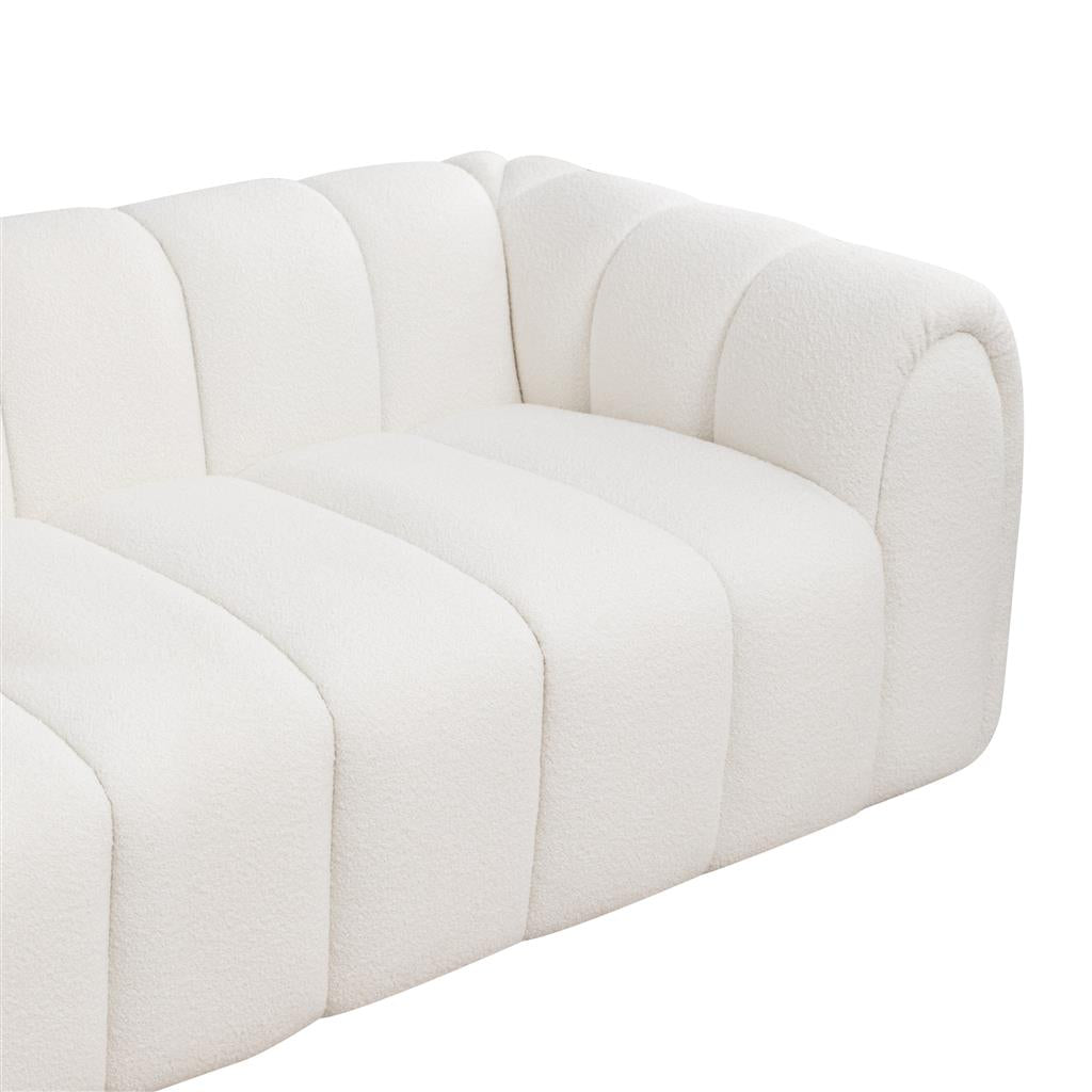 Cloudlea 3 Seater Boucle Sofa - White