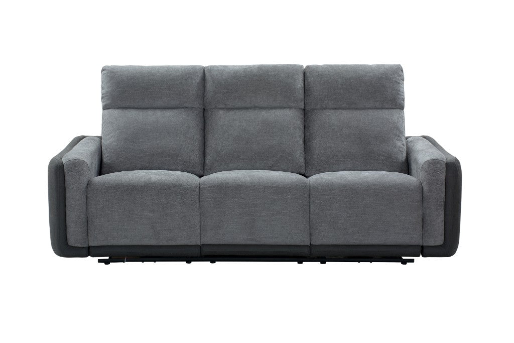 Sable 3 Seater Electric Recliner Sofa - Grey