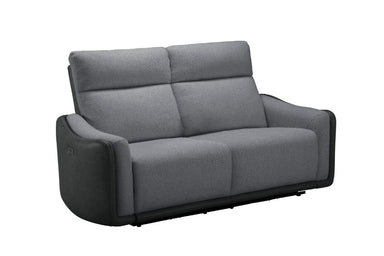 Sable 2 Seater Electric Recliner Sofa - Grey