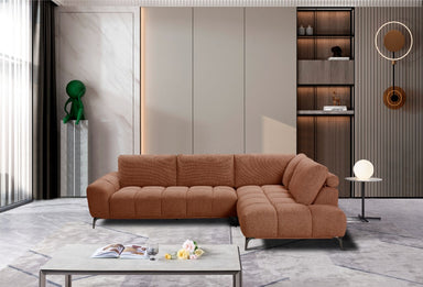 Margot Fabric Corner Sofa with Right Chaise