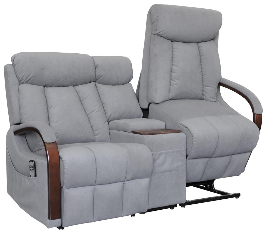 Cascade 2 Seater Lift Chair with Console - Graphite