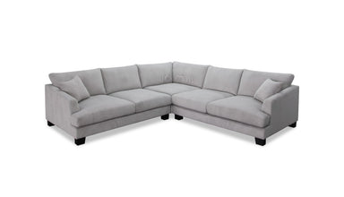 Polaris 3 Piece Corner Modular Lounge - Light Grey