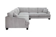 Polaris 3 Piece Corner Modular Lounge - Light Grey