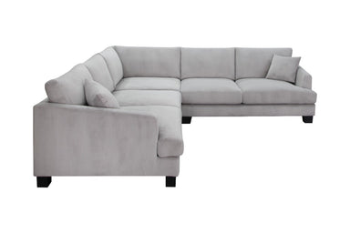 Polaris 3 Piece Corner Modular Lounge - Light Grey