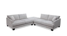 Polaris 3 Piece Modular Lounge with Ottoman - Light Grey