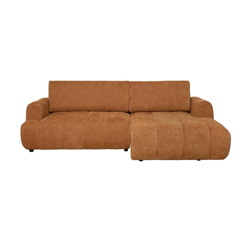 Lucca Channel Tufted Sofa Bed with Storage Chaise