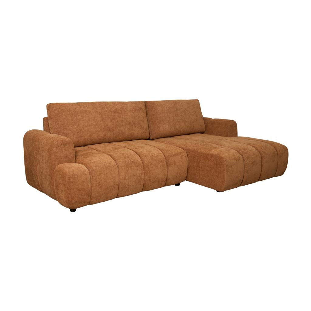 Lucca Channel Tufted Sofa Bed with Storage Chaise