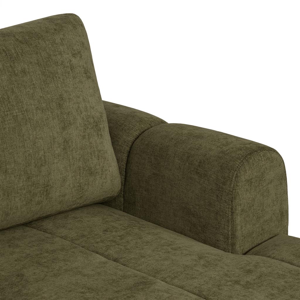Lucca Channel Tufted Sofa Bed with Storage Chaise