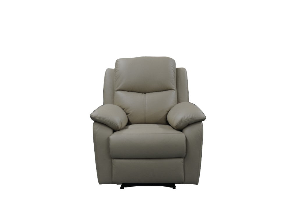 Sussex Leather Manual Recliner Chair - Wheat