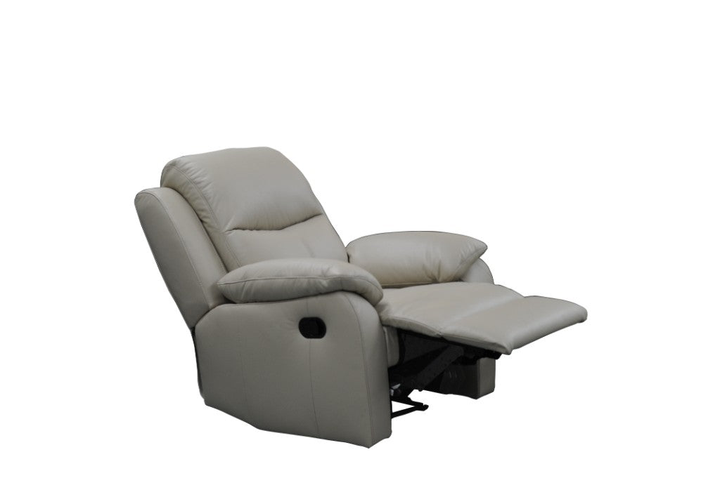 Sussex Leather Manual Recliner Chair - Wheat
