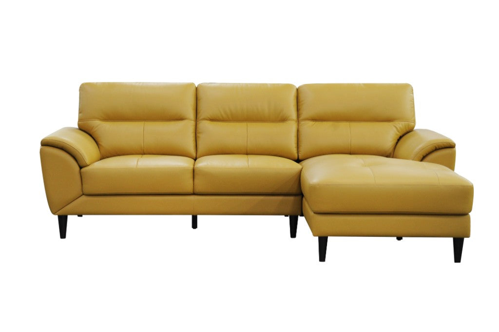 Viva 2 Seater with RHF Chaise Leather Sofa