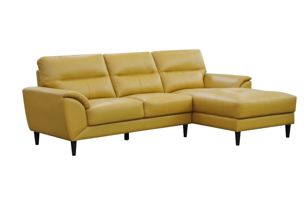 Viva 2 Seater with RHF Chaise Leather Sofa