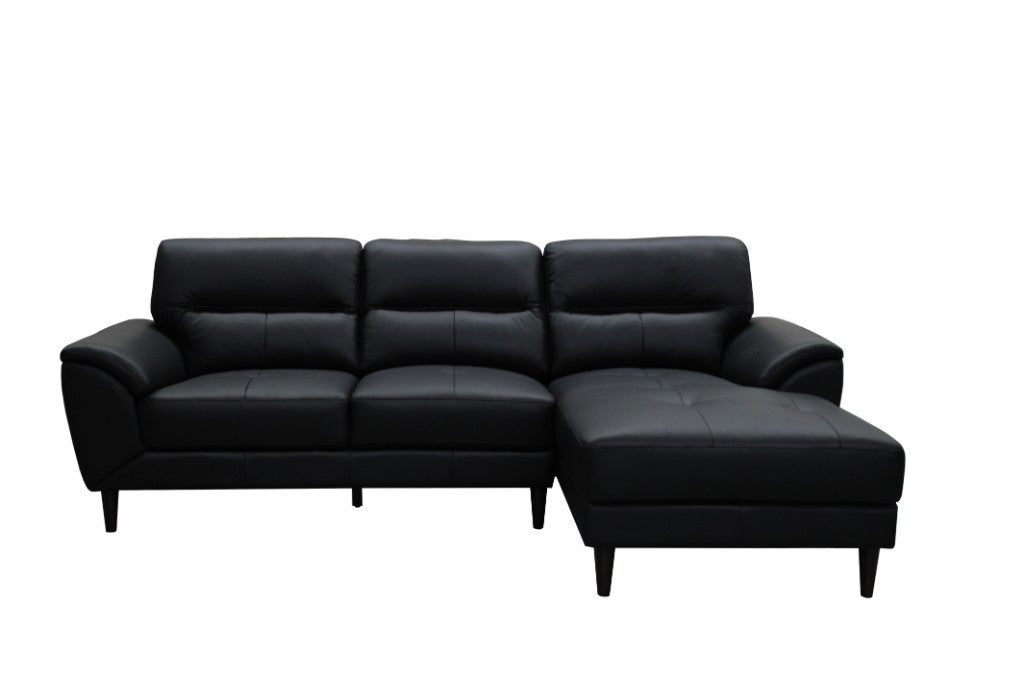 Viva 2 Seater with RHF Chaise Leather Sofa