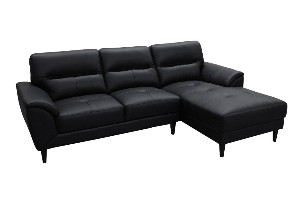 Viva 2 Seater with RHF Chaise Leather Sofa