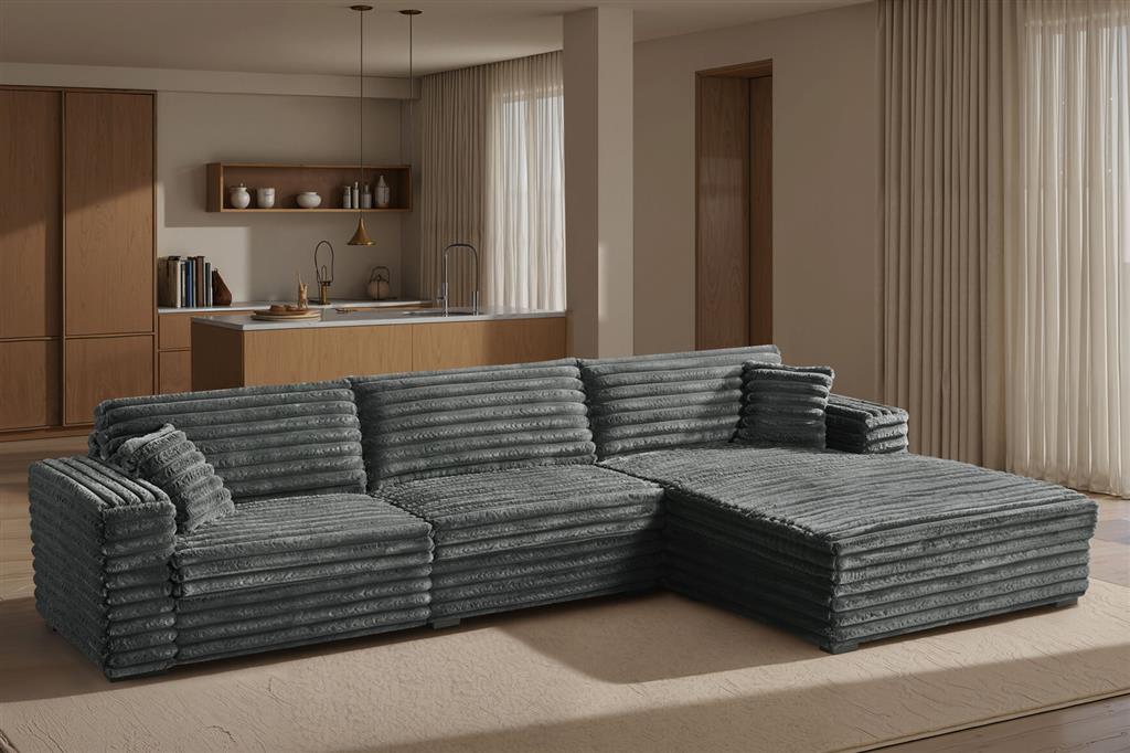 Fraser Large Corduroy 2 Seater with Right Chaise