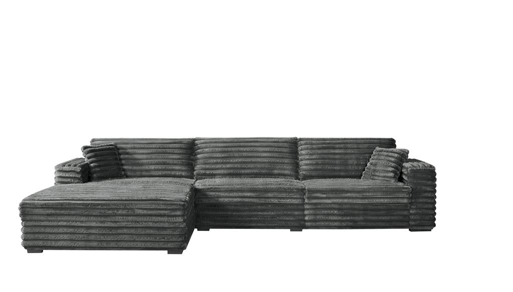 Fraser Large Corduroy 2 Seater with Left Chaise