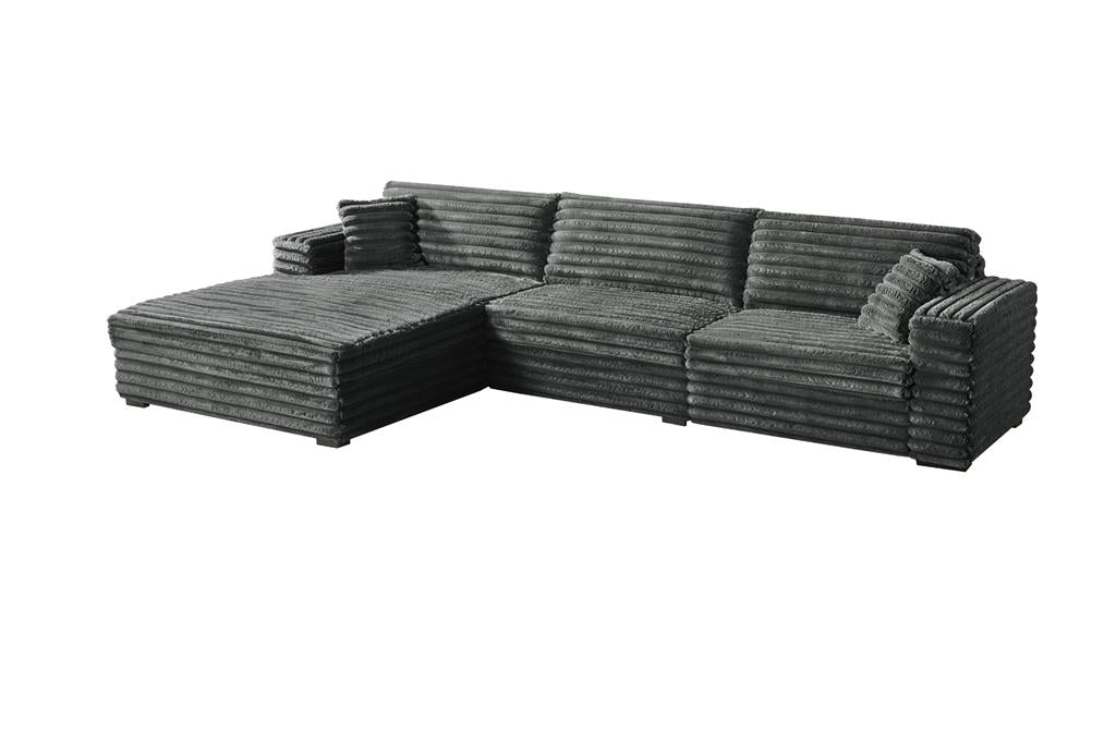 Fraser Corduroy 2 Seater with Left Chaise