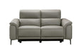 Banksia Leather 2 Seater Dual Motor Recliner - Grey