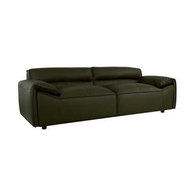 Zion Leather 3 Seater Sofa