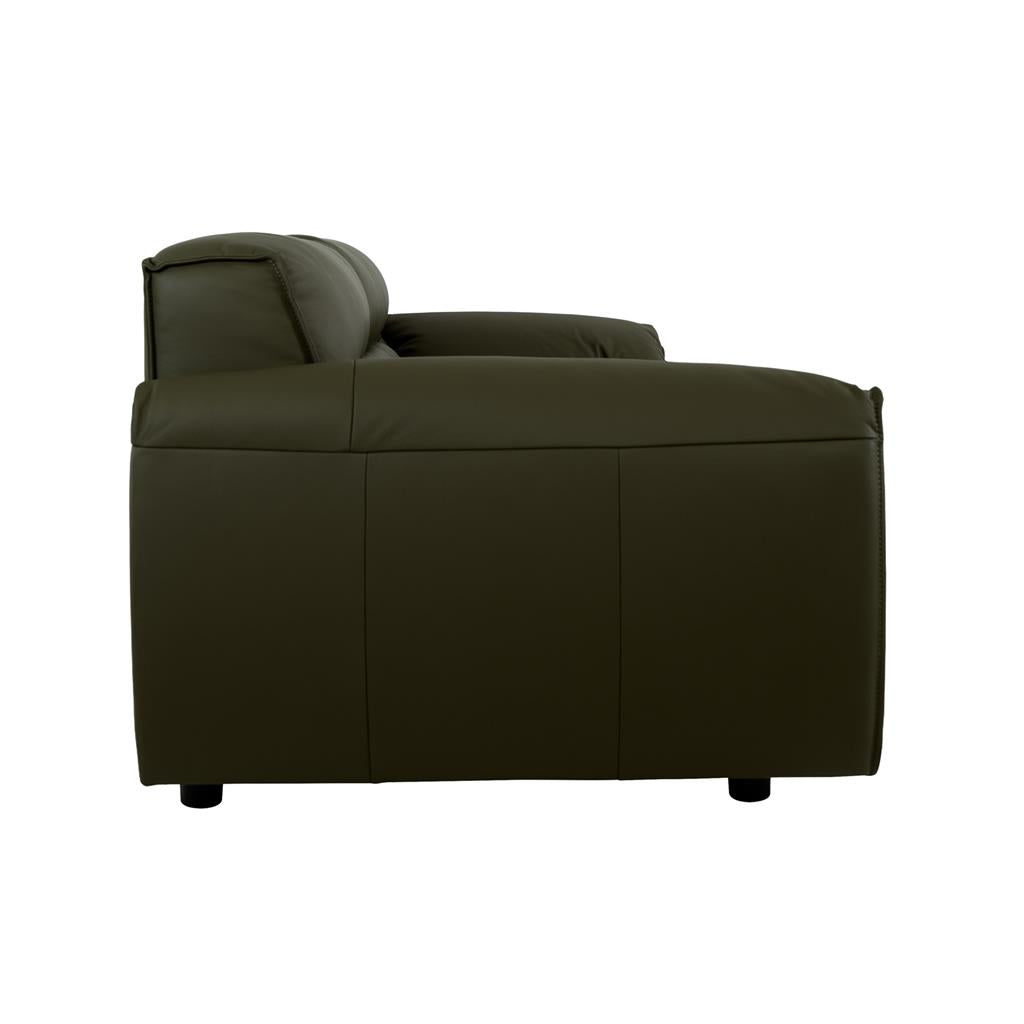 Zion Leather 3 Seater Sofa